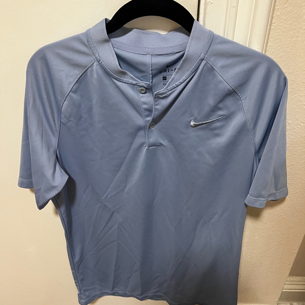 Nike Men's Tiger Woods Golf Shirt, Mens Small, Light Blue